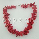 Hademade coral necklace