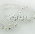 Discount colored manmade crystal sets