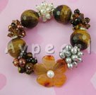pearl and tiger's eye bracelet under $ 30