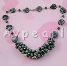 snowflake stone necklace