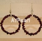 fashion garnet earrings under $ 3