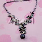Black Pearl e cristallo e la collana di arenaria blu