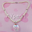 pearl crystal necklace under $ 10