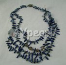 sodalite and smoky quartz strand necklace under $ 40