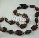smoky quartz and stone necklace under $ 40