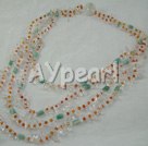 white crystal and agate necklace under $100