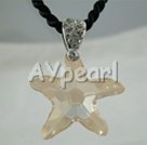 austrian crystal starfish pendant