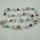 colored manmade crystal necklace under $18
