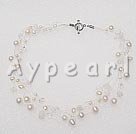 Discount pearl crystal necklace