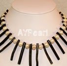 Discount pearl and black coral necklace