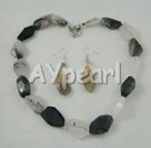 Discount black rutilated quartz sets
