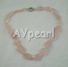 pink agate choker necklace