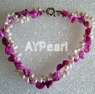 Handmade pearl Mother of pearl necklace