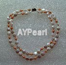 Discount pearl and coral necklace