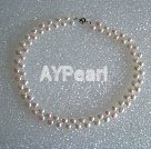 7-8mm white pearl necklace