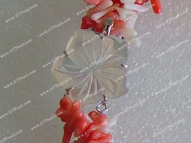 Handmade coral necklace
