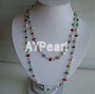 fashion multi color pearl necklace under $ 5