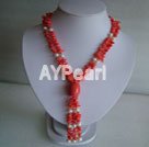 Hademade coral necklace