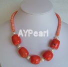 fashion coral necklace under $14