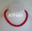 Handmade coral necklace