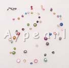 fantasy multi color pearl necklace under $ 3