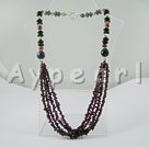 granaat en agaat ketting