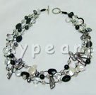biwa pearl crystal necklace