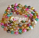 multi color pearl bracelet