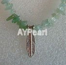 aquamarine chips necklace