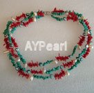 Discount coral and turquoise necklace