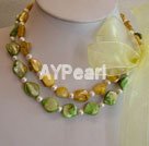 multi color shell necklace