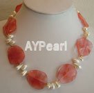 cherry quartz necklace under $ 15