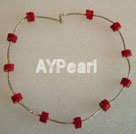 Handmade coral necklace