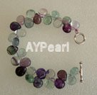 regnbue fluorite armbånd