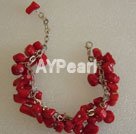 Handmade coral bracelet