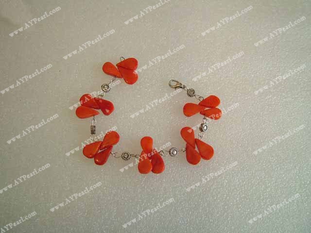 Handmade coral bracelet