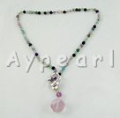Discount rainbow fluorite necklace