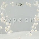 Handmade crysal pearl necklace