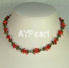 coral necklace under $ 3