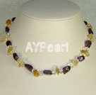 Handmade crystal necklace 