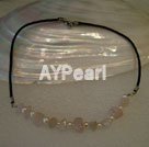 pearl and rose quartz necklace under $ 3