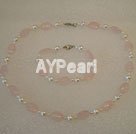 pearl and rose quartz sets under $ 30