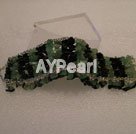 aventurine and black agate bracelet