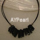 Discount black agate necklace