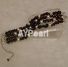 pearl and garnet bracelet
