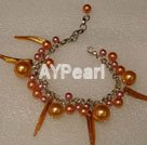 fashion manmade pearl bracelet under $ 3