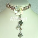 concha de perla flower collar