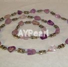 fashion amethyst necklace under $ 15