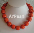 Handmade coral necklace
