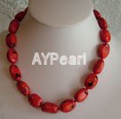 Hademade coral necklace